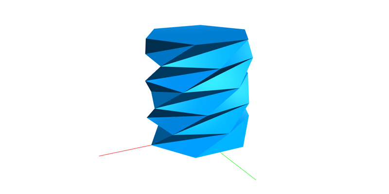 extrudeLinear with rotation